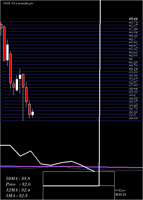 monthly chart NationalStorage