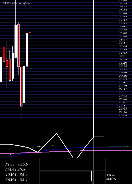 monthly chart PinterestInc
