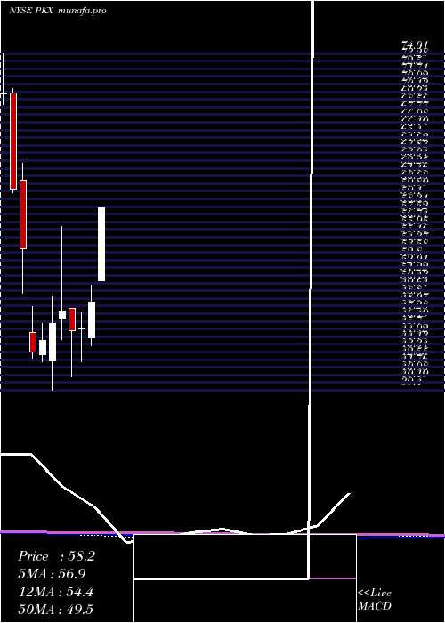monthly chart Posco