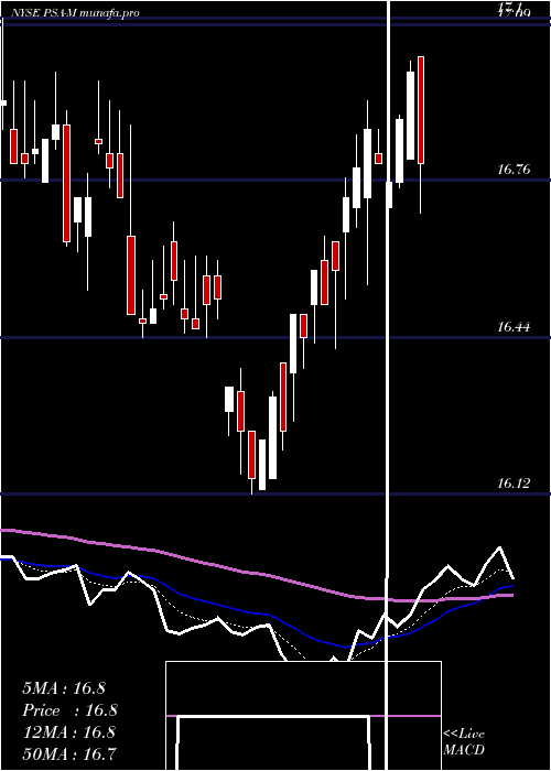Daily chart PublicStorage