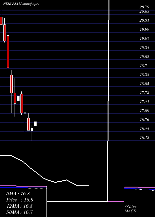monthly chart PublicStorage