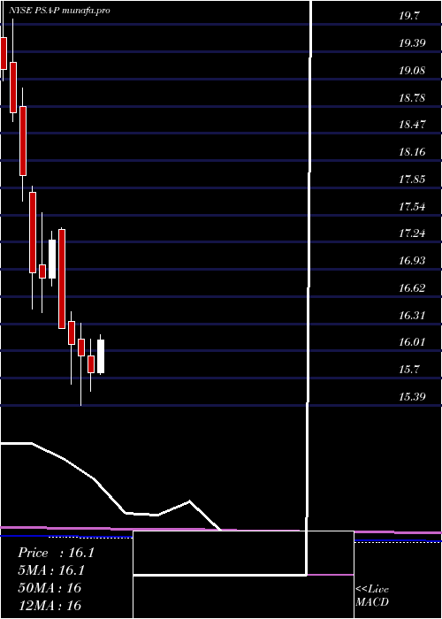  monthly chart PublicStorage