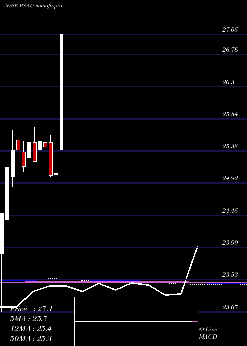  monthly chart PublicStorage