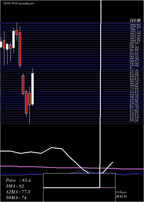 monthly chart PvhCorp