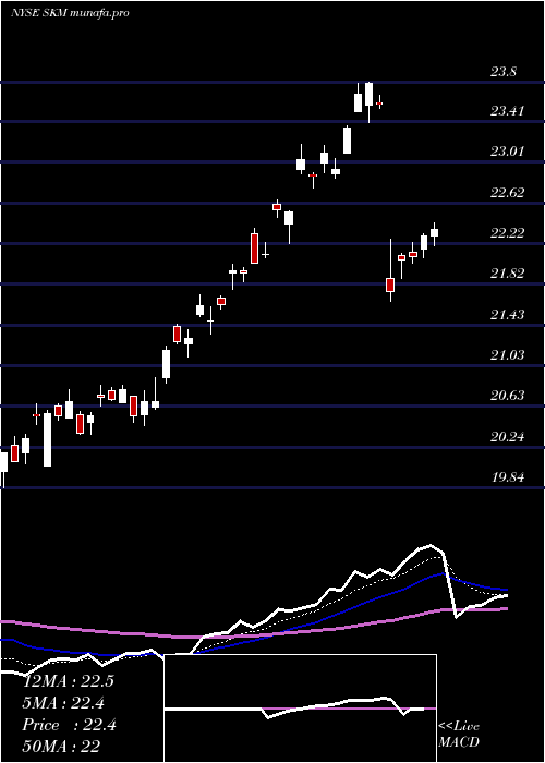  Daily chart SkTelecom