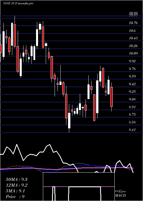 weekly chart SuzanoPapel