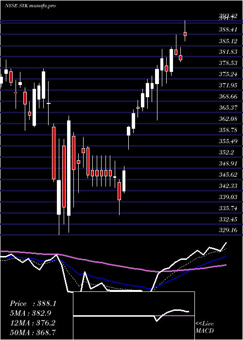 Daily chart StrykerCorporation