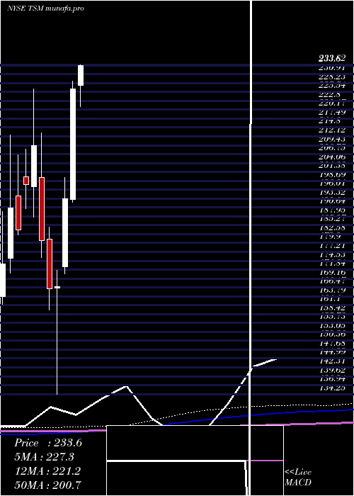  monthly chart TaiwanSemiconductor