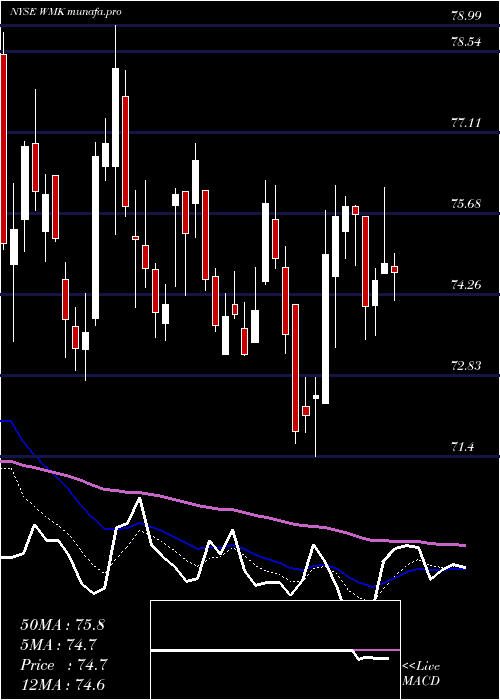 Daily chart WeisMarkets