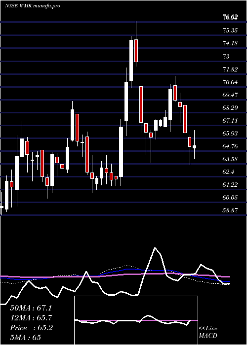  weekly chart WeisMarkets