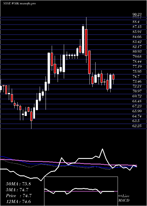 weekly chart WeisMarkets