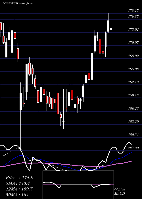  Daily chart WilliamsSonoma