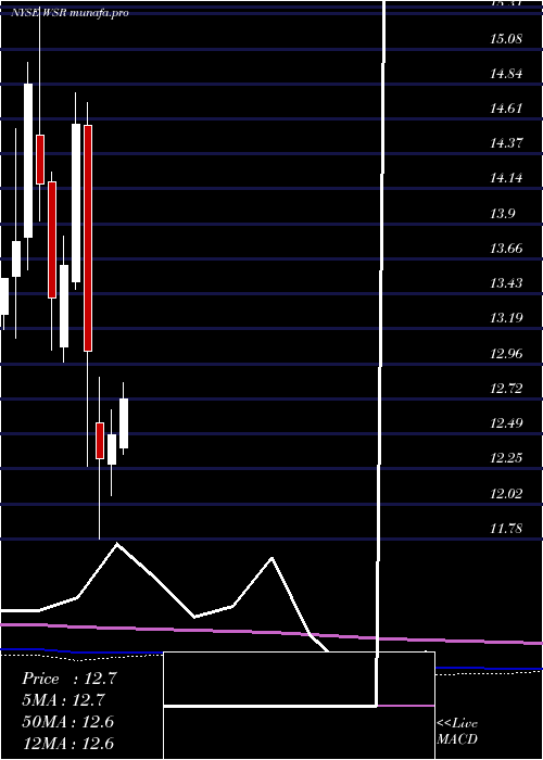 monthly chart WhitestoneReit