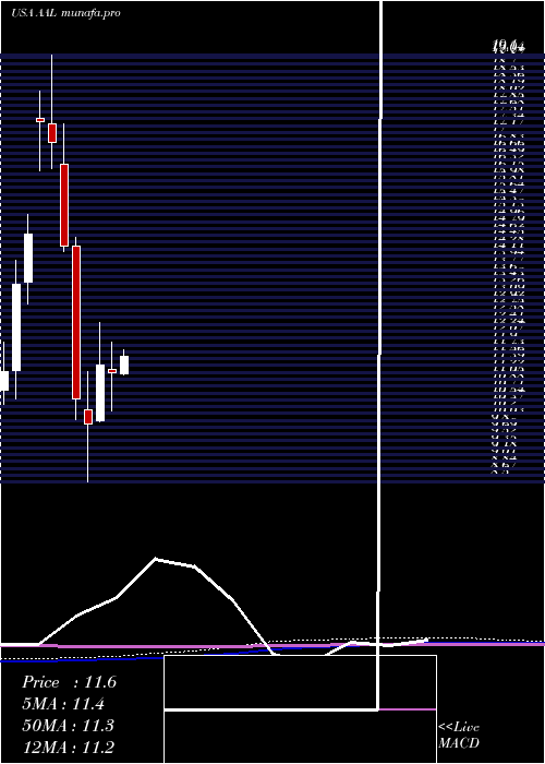  monthly chart AmericanAirlines