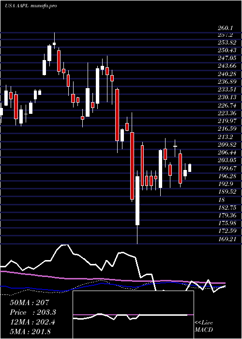  weekly chart AppleInc