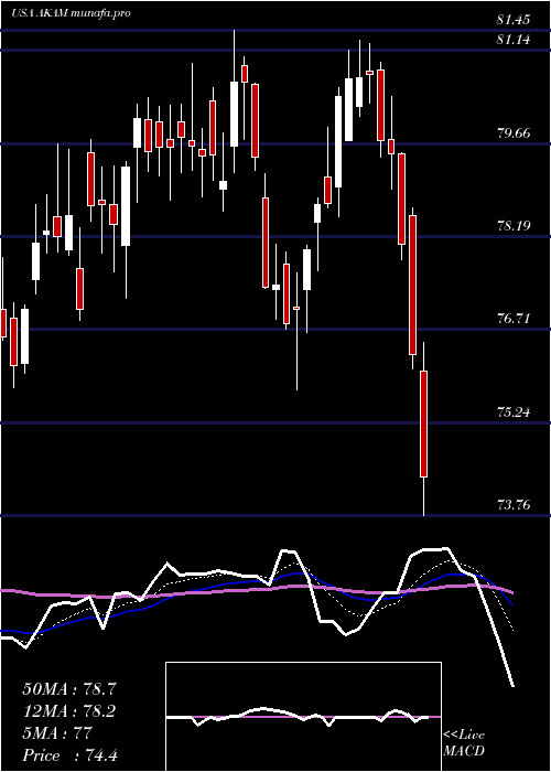  Daily chart AkamaiTechnologies