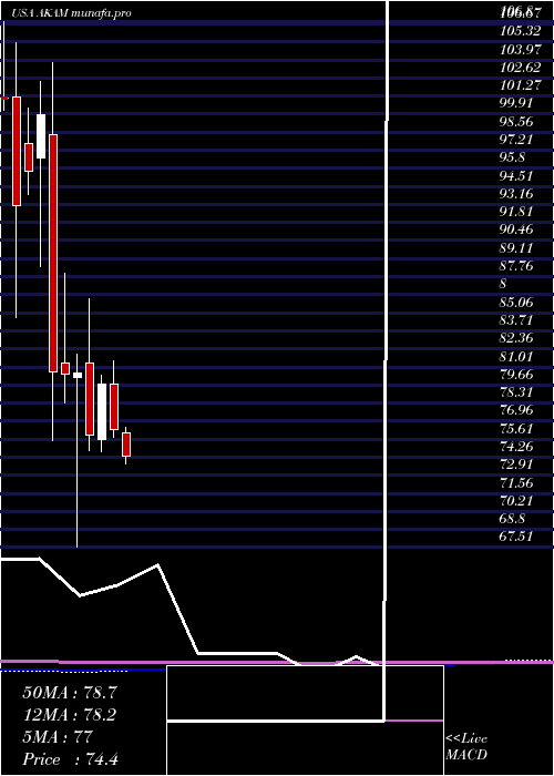  monthly chart AkamaiTechnologies