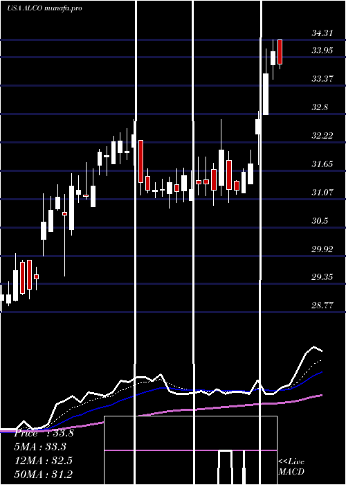  Daily chart AlicoInc