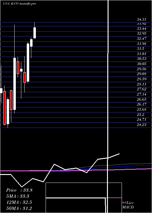 monthly chart AlicoInc