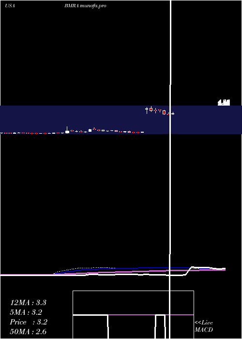weekly chart BiomericaInc