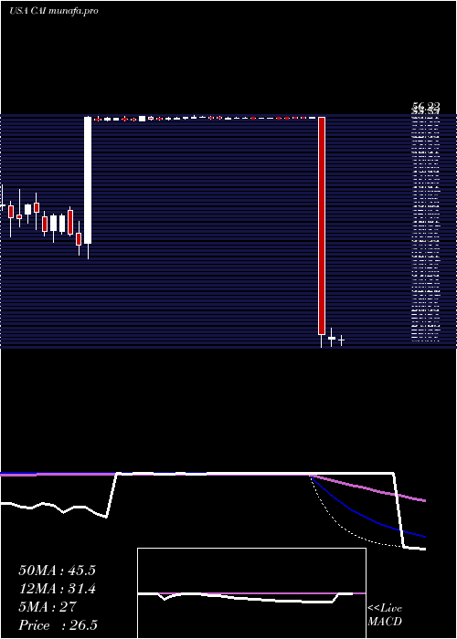 weekly chart CaiInternational