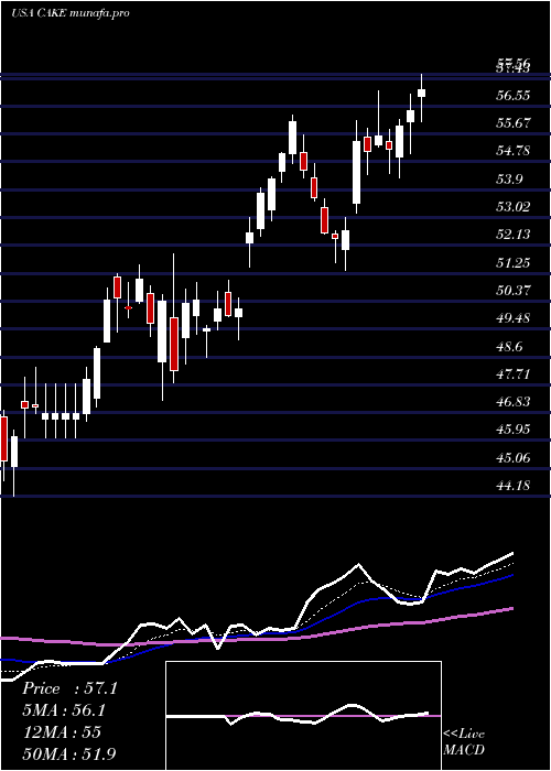  Daily chart CheesecakeFactory