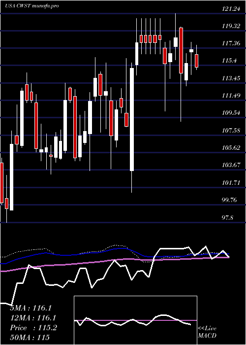 weekly chart CasellaWaste