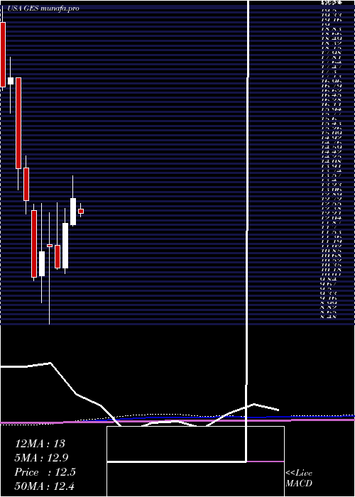  monthly chart GuessInc