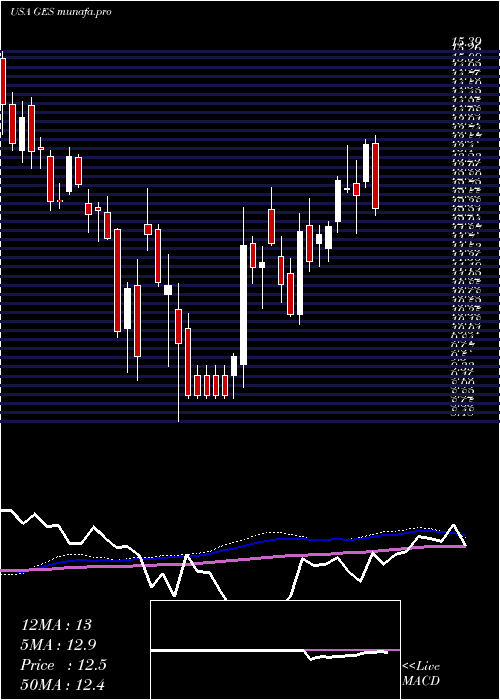  weekly chart GuessInc