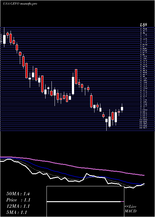  Daily chart GevoInc