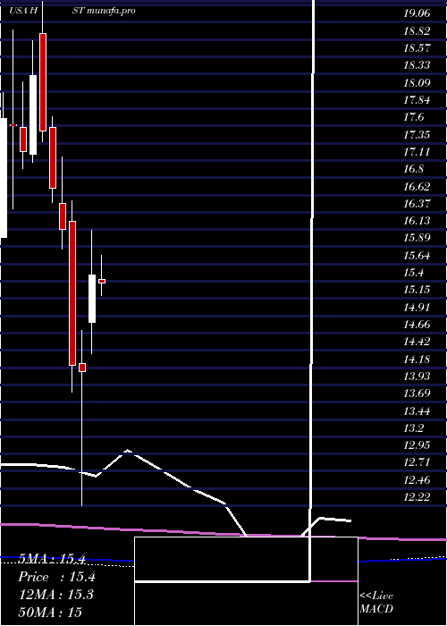 monthly chart HostHotels