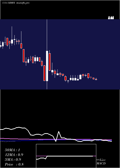 weekly chart MoleculinBiotech