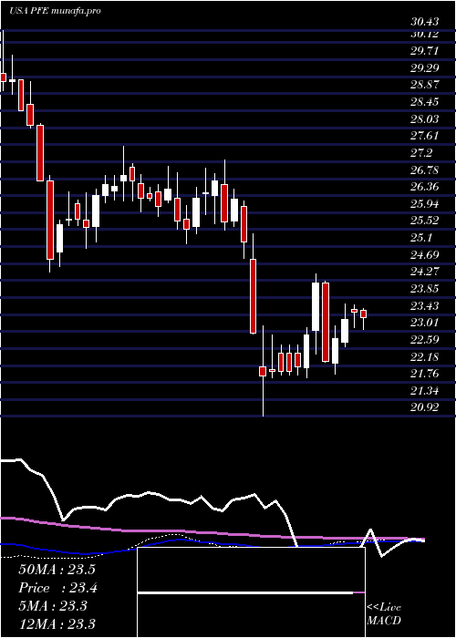  weekly chart PfizerInc