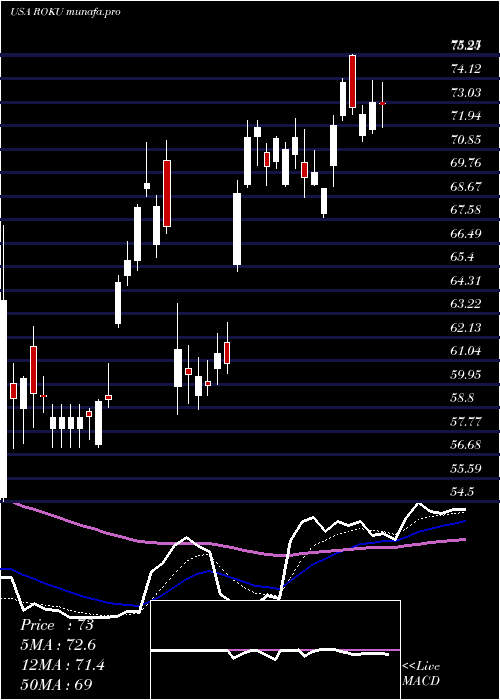  Daily chart RokuInc