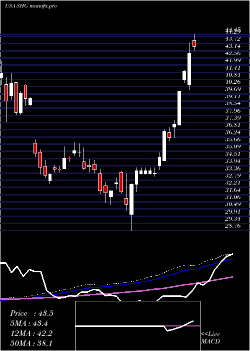 weekly chart ShinhanFinancial