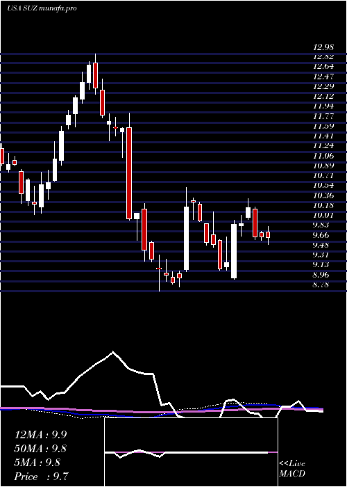  weekly chart SuzanoPapel