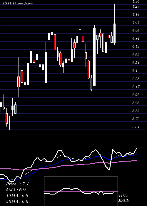 Daily chart UnderArmour