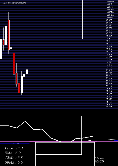monthly chart UnderArmour
