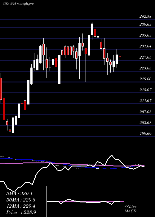  weekly chart WasteManagement